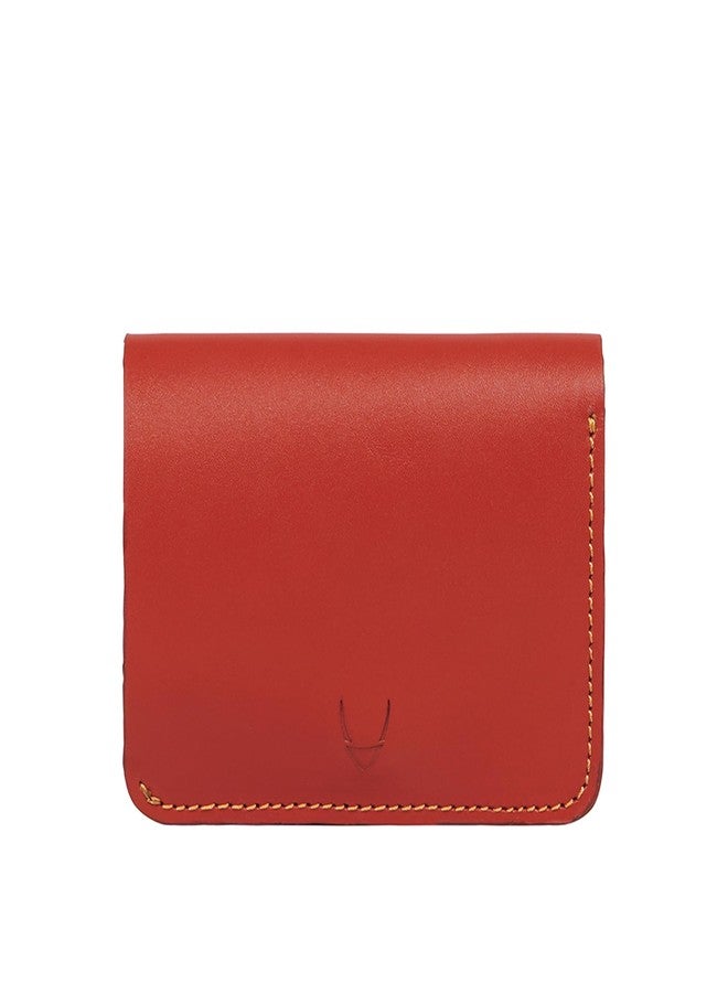 Hidesign Genuine Leather Women's Bi Fold Wallet - Red - Image 1